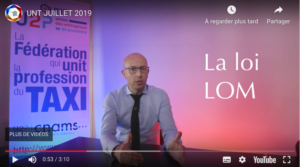 Communiqué Vidéo du Président de l’UNT – Juillet 2019