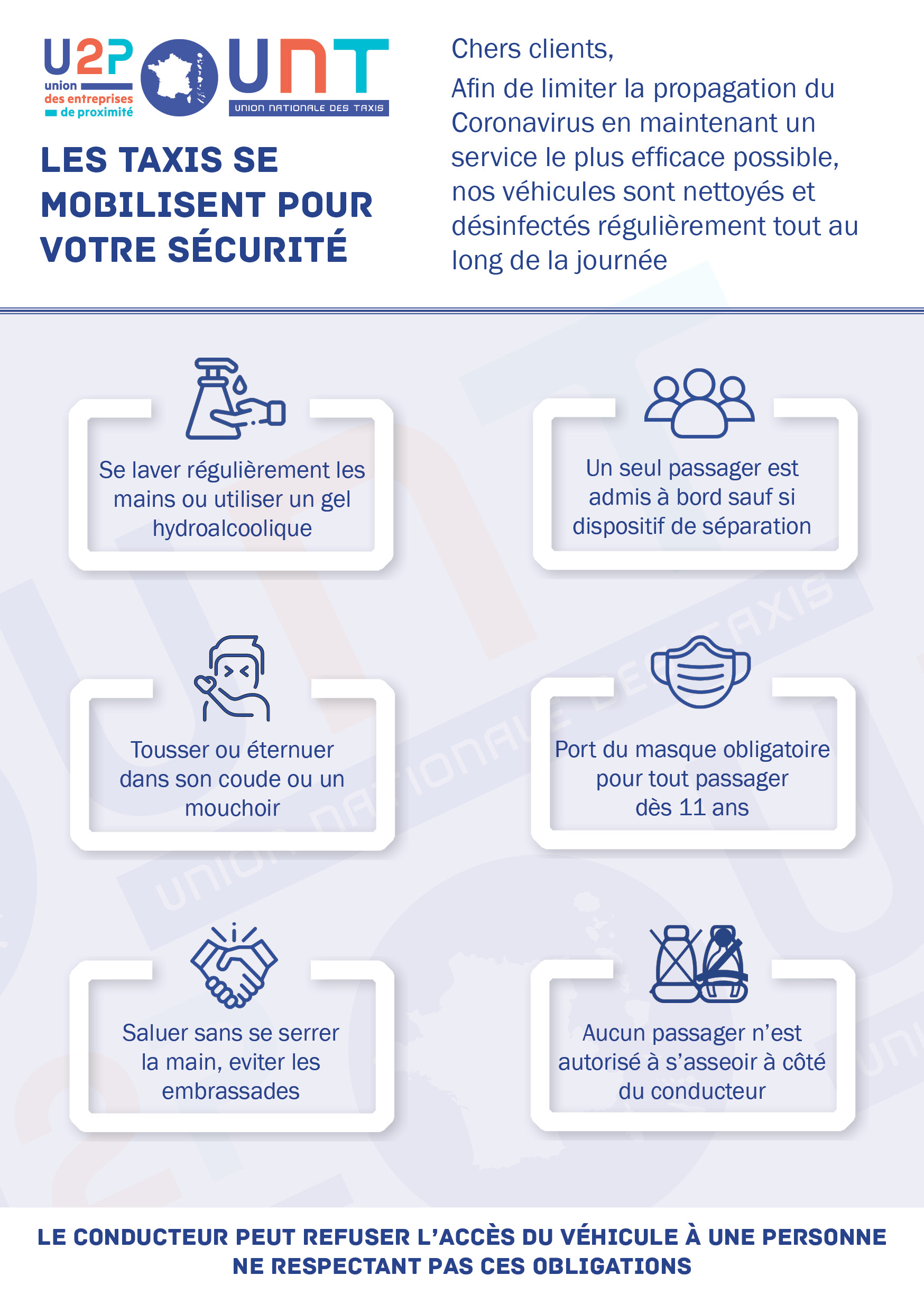 Décret 11 mai 2020 : Affichage des mesures barrières et distanciation